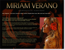 Tablet Screenshot of miriamverano.com